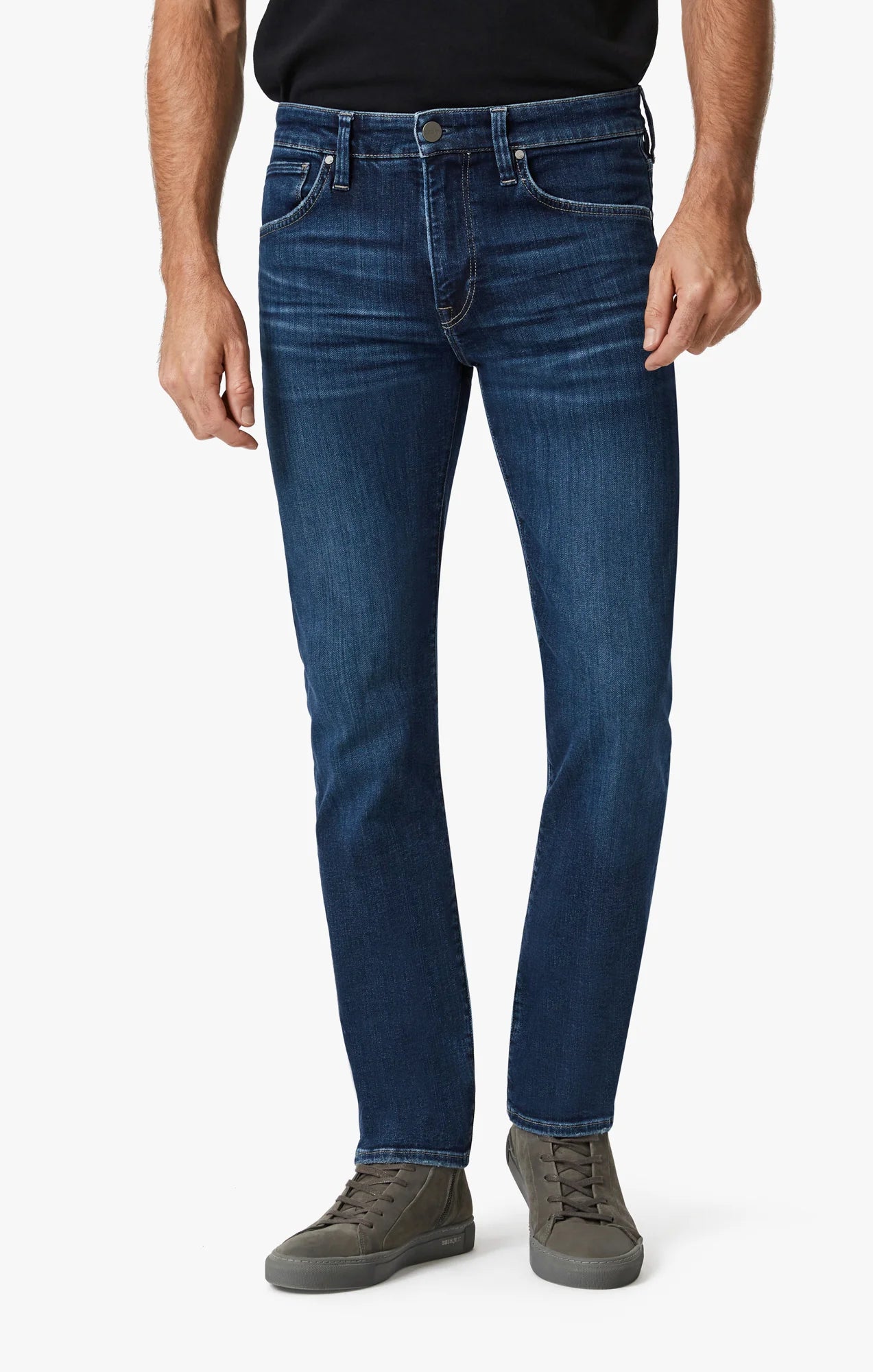 Cool Tapered Leg Jeans In Dark Brushed Organic