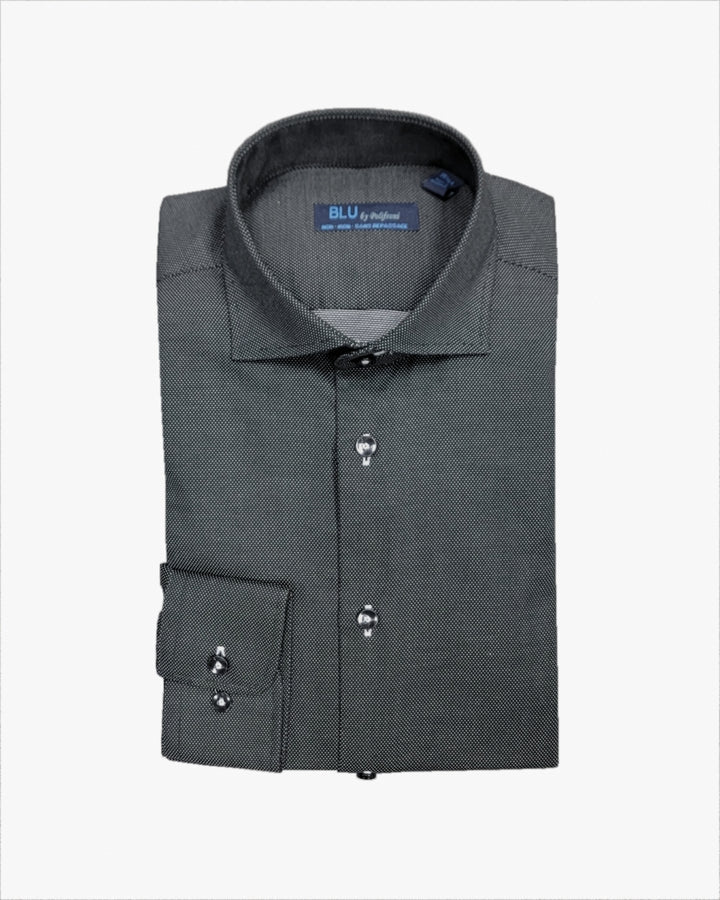 Dress Shirt Dot Texture in Black