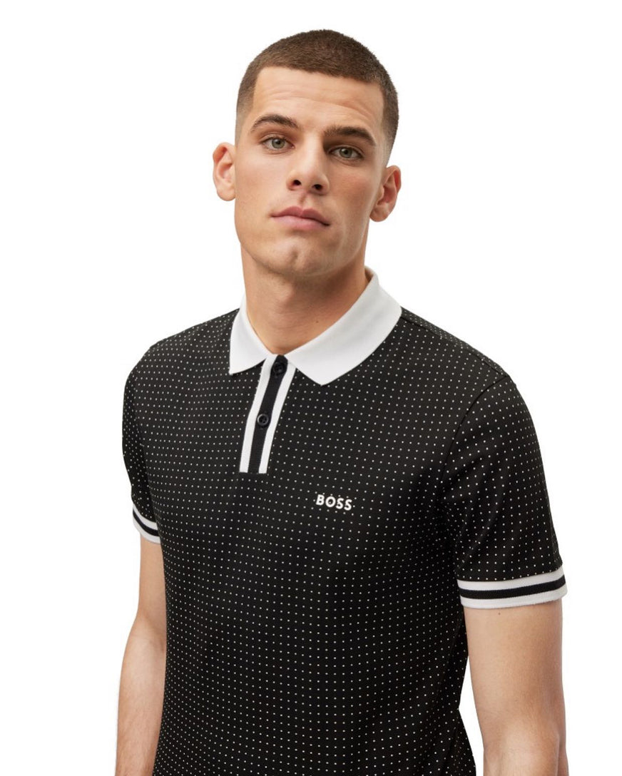 Black Boss Paddy 5 regular fit half sleeve polo